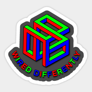 Wired Differently Sticker